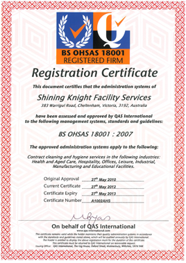 BS OHSAS 18001